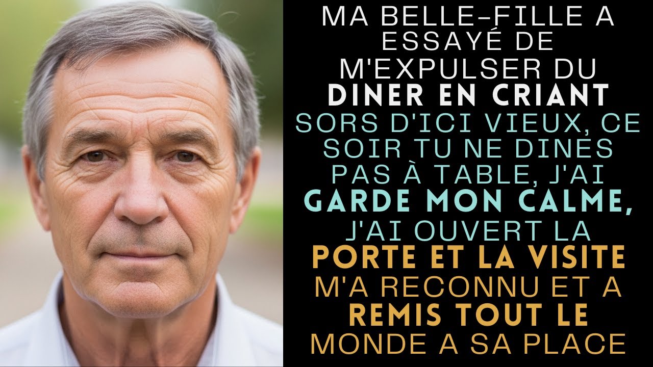 MA BELLE FILLE A CRIÉ ： ＂PAS À TABLE, VISITE IMPORTANTE＂    MAIS IL M'A RECONNU ET
