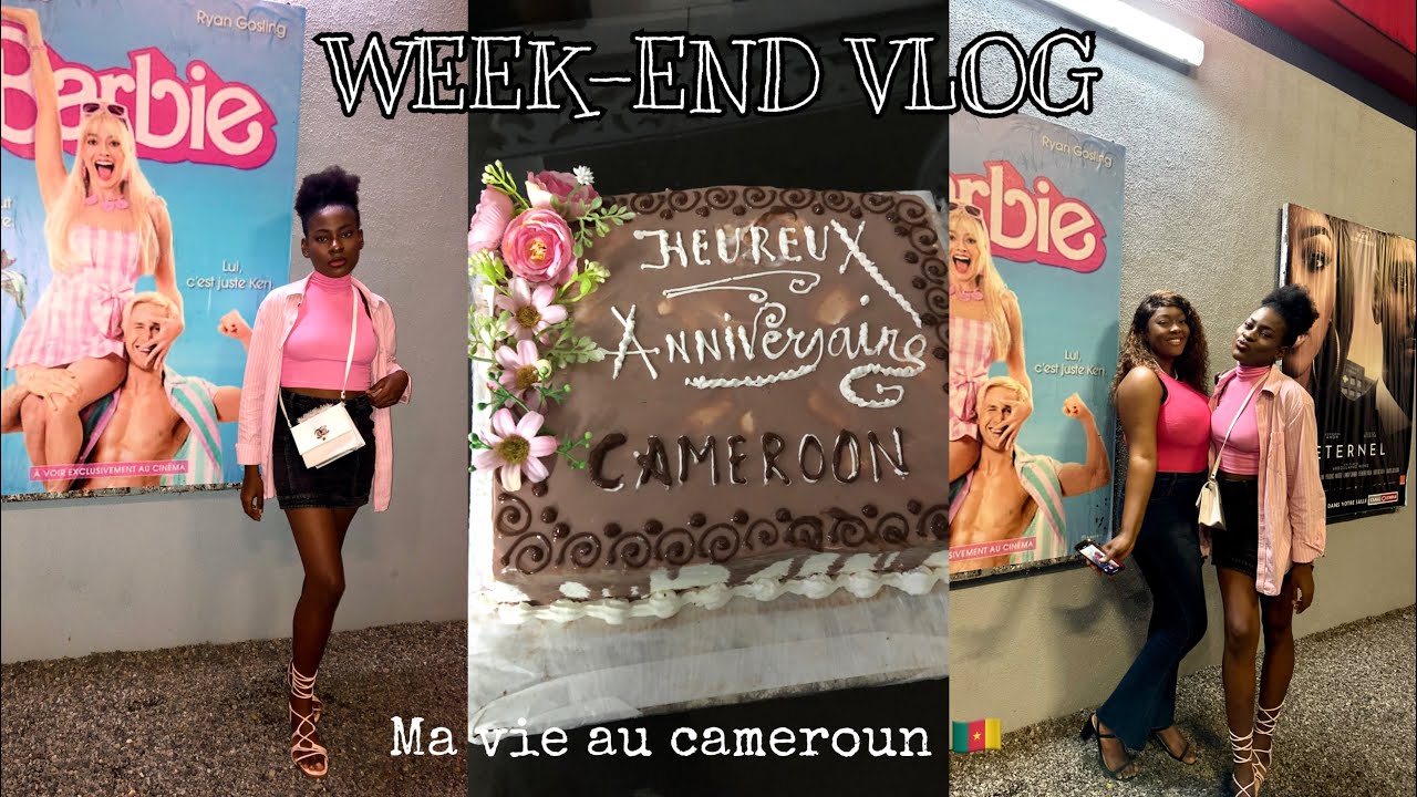 VIVRE À DOUALA🇨🇲 #3 : on va voir Barbie💕 | skincare | chill day #vlog
