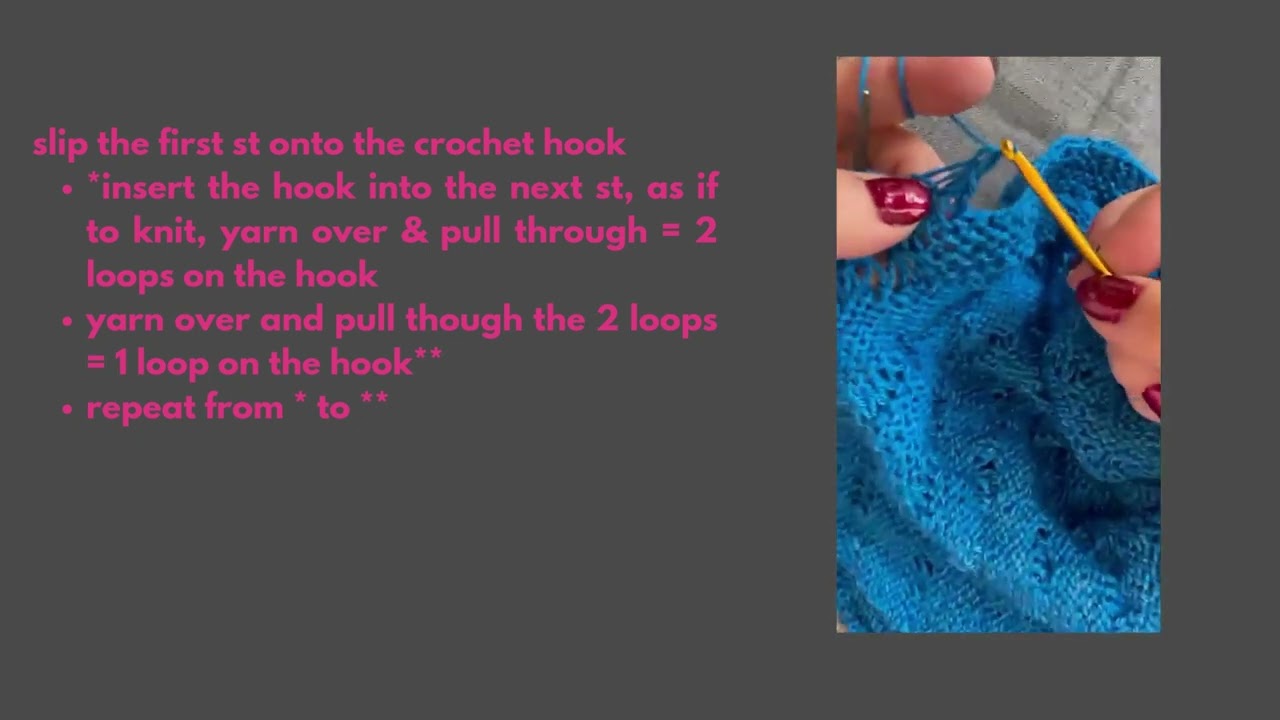 Shawls  favourite variation Crochet cast off