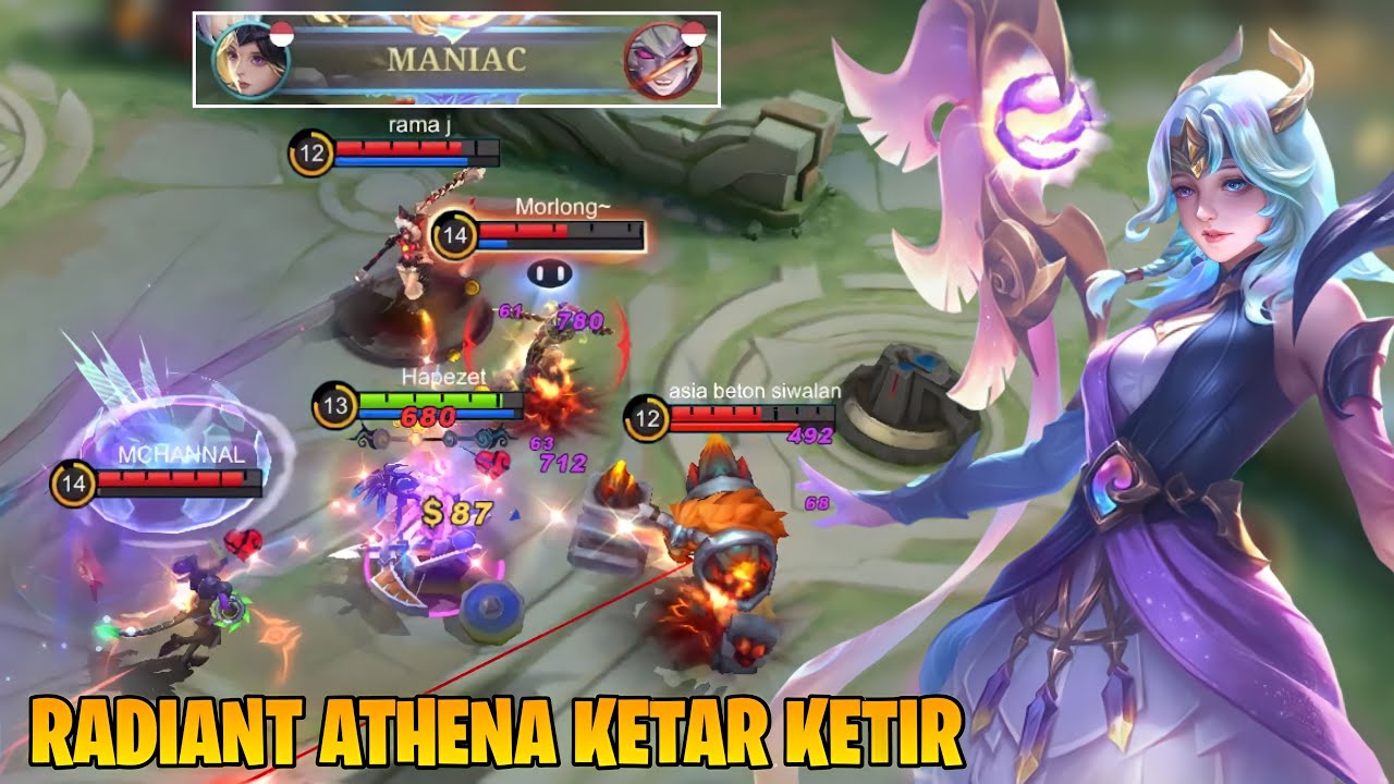 Lunox Epic Comeback! Defend 1 VS 4 Musuh, Auto Dapet Maniac | Mobile Legends