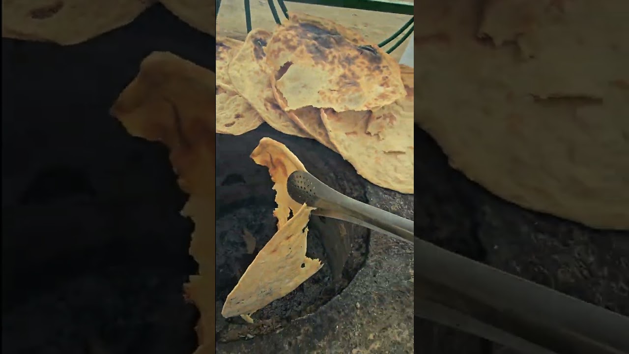 فطور اليوم يفتح النفس… خبز تنور حار من تنور الطين..ريحته ترد الروح 