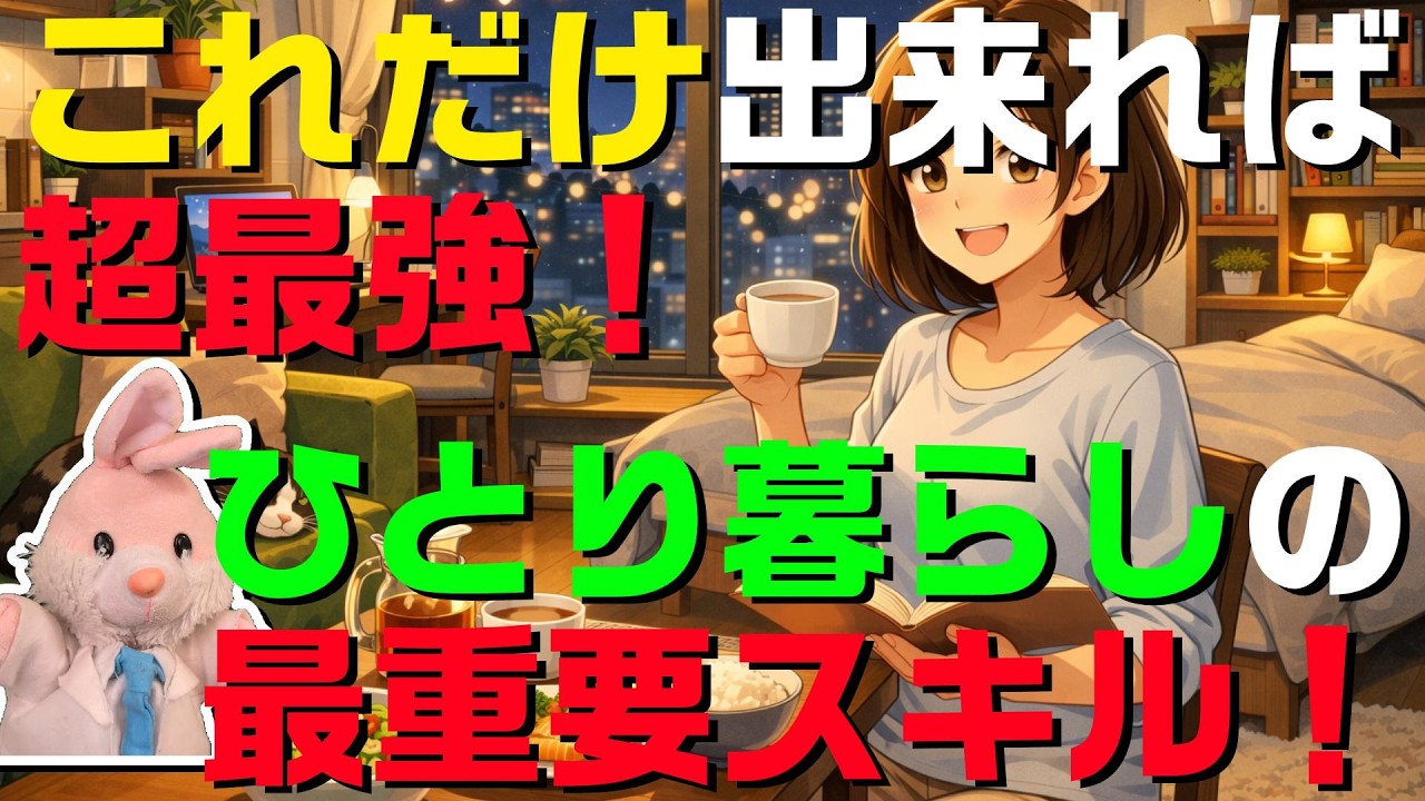 【必見】一人暮らしをされる生きづらさを抱える方が絶対習得しておくべきスキル！