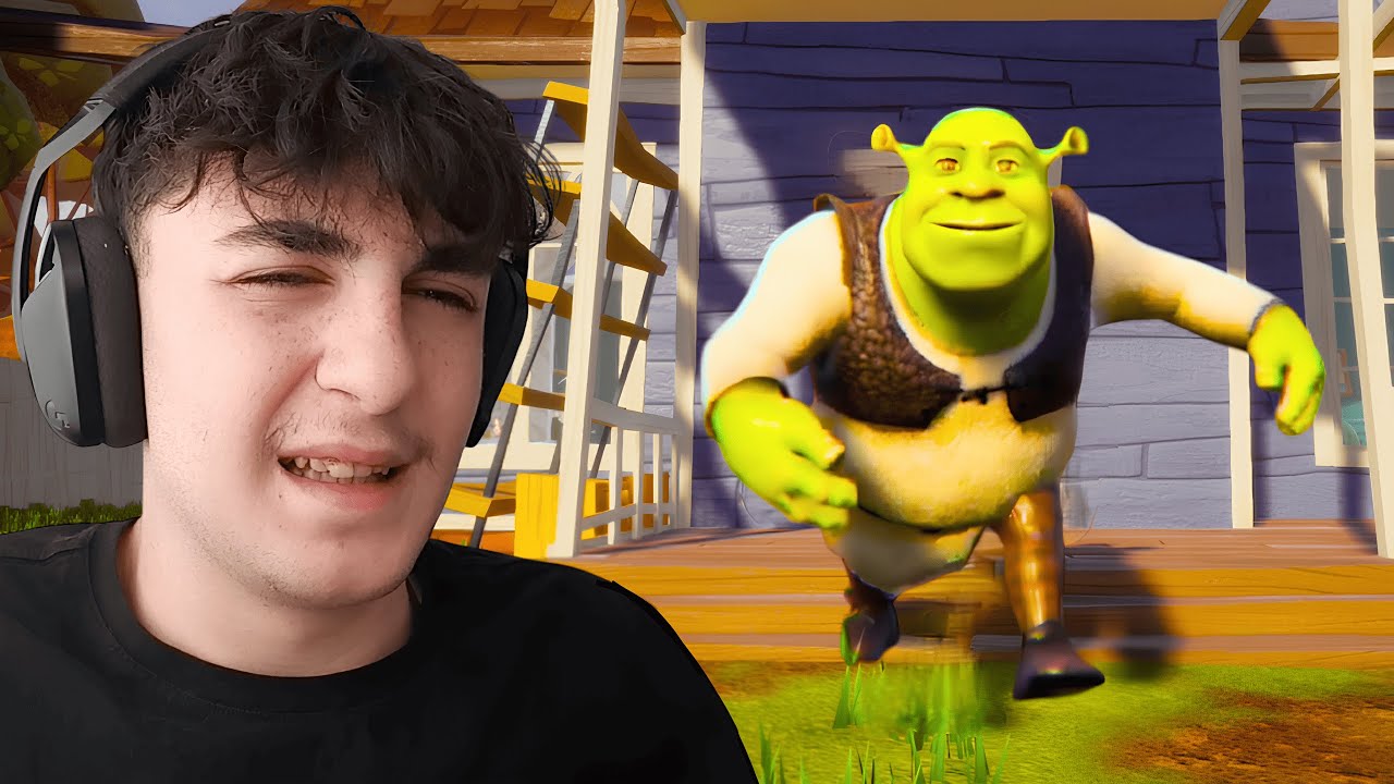 ÇOK TUHAF BU OYUN ! Hello Neighbor Shrek Modu