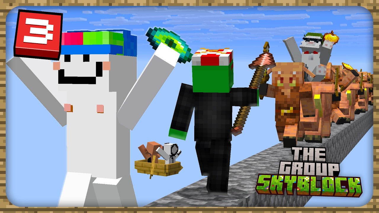 Групповой Skyblock: Самое напряженное зрелище всех времен