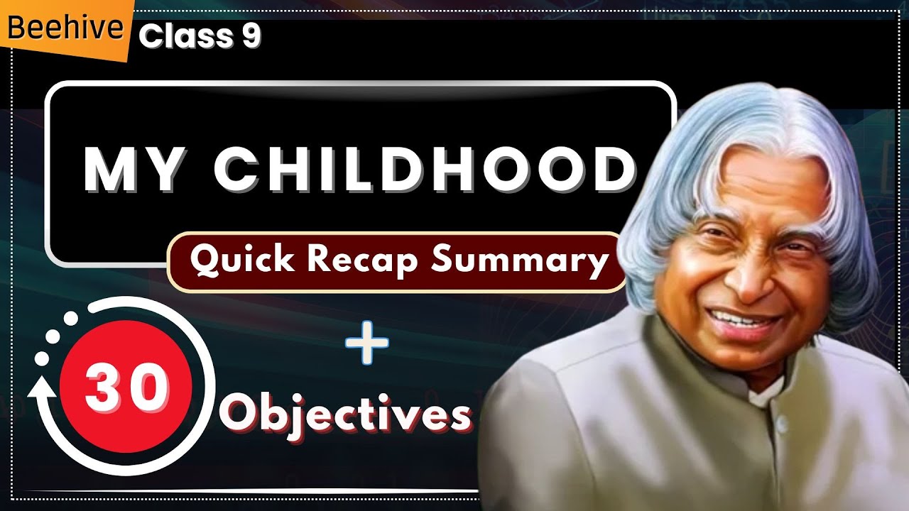 My Childhood Class 9 English | Abdul Kalam Childhood Story | Full Chapter Explanation
