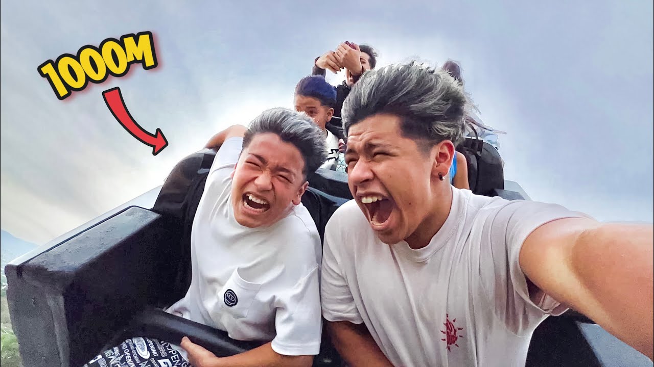 SUBÍ POR PRIMERA VEZ A MI HERMANO A UNA MONTAÑA RUSA EXTREMA!