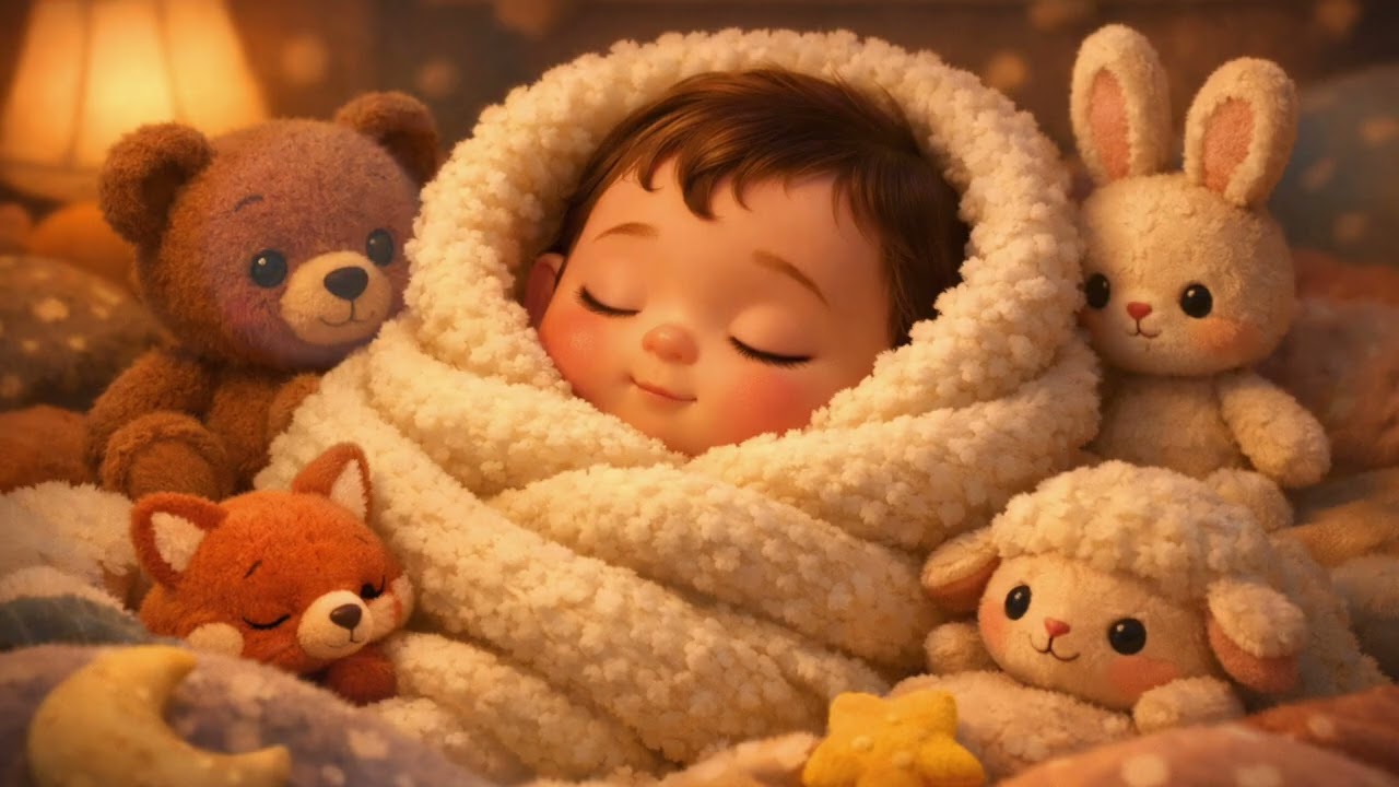 Cozy Blanket Lullaby 😴✨ Magic Piano Lullabies for Kids (Deep Night Relax)