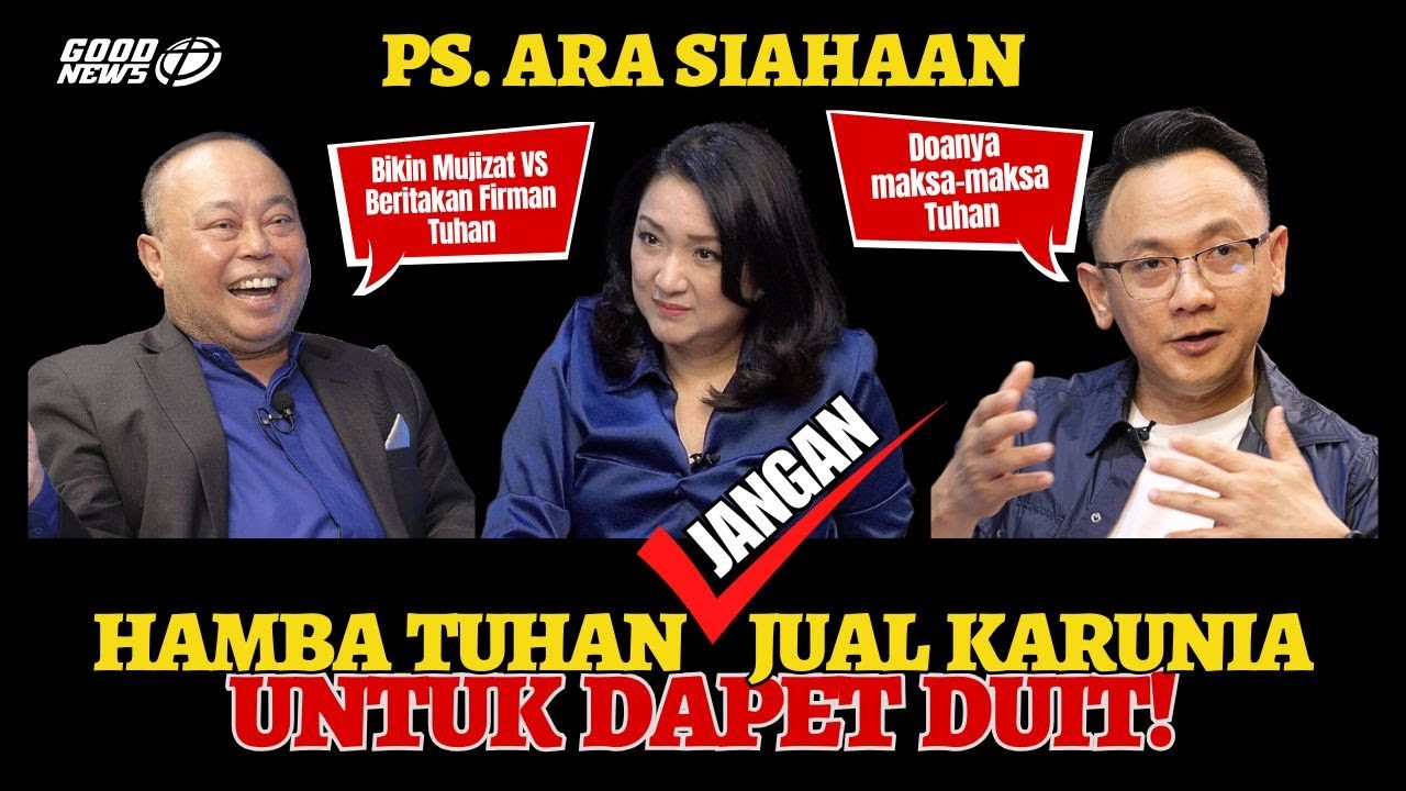 HAMBA TUHAN JANGAN JUAL KARUNIA ‘TUK DAPET DUIT - Ps. ARA SIAHAAN #pendeta #HambaTuhan #Gereja #duit
