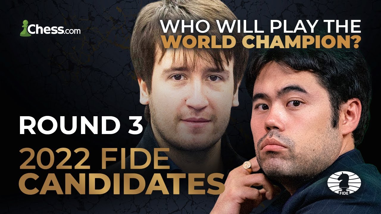FIDE Candidates | Strongest Chess Players RACE For World Championship: Hikaru v. Alireza | Round 3!