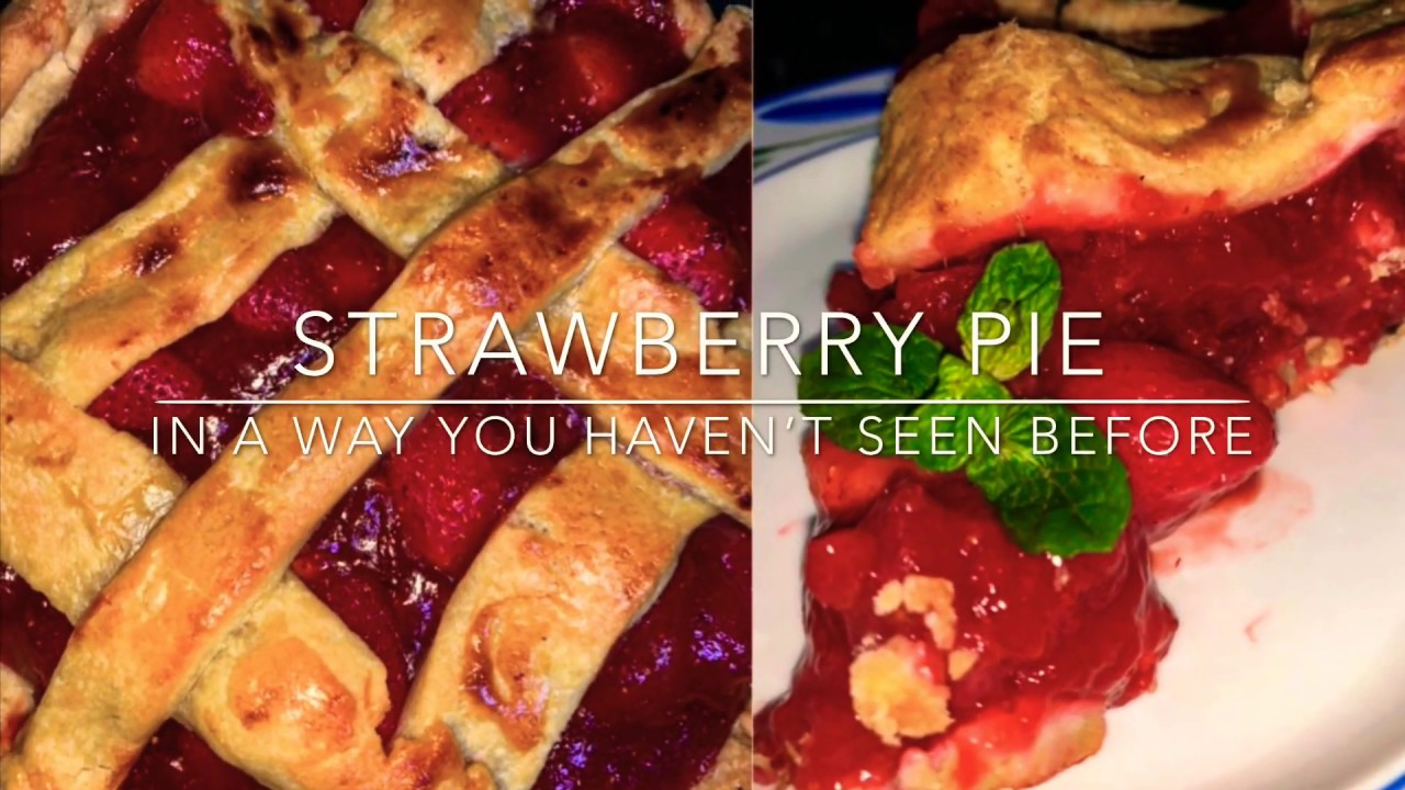 فطيرة الفراولة | وصفة اختراع (كنت هخرب الدنيا) |  (strawberry pie recipe (almost ruined