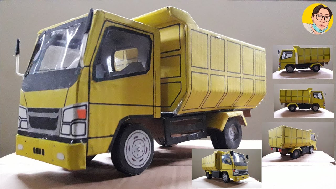 Cara Membuat Miniatur Dump Truck Mitsubishi Canter dari Kardus Bekas | Part 2