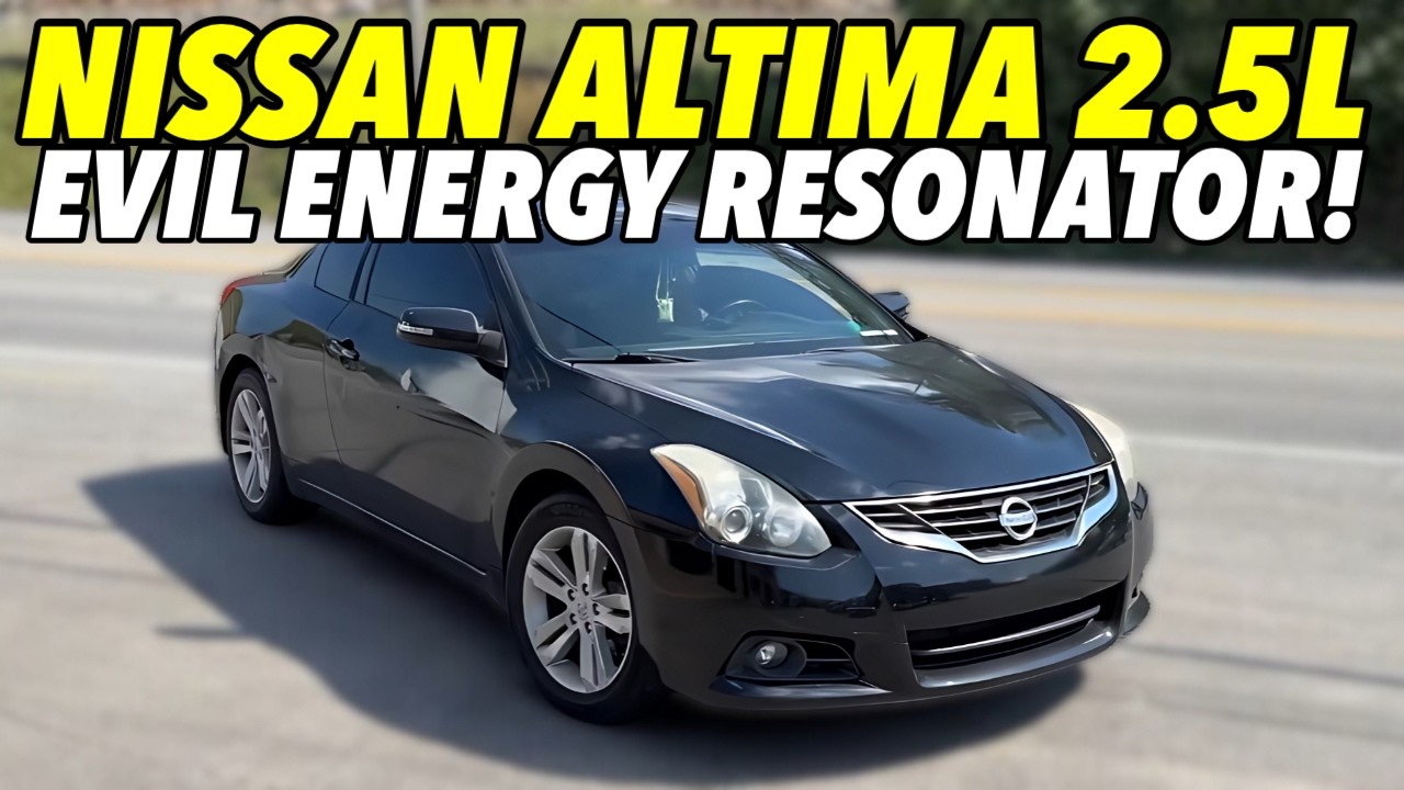 2010 Nissan Altima S25 2.5L I4 Exhaust Sound w/ EVIL ENERGY RESONATOR!