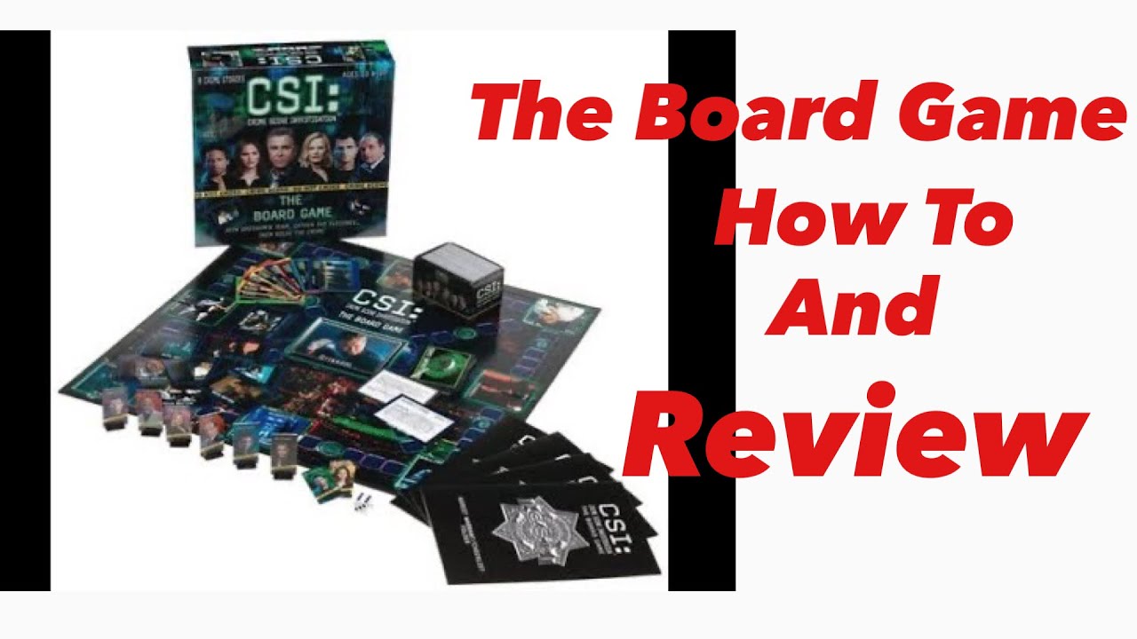 CSI Board Game Review and How To