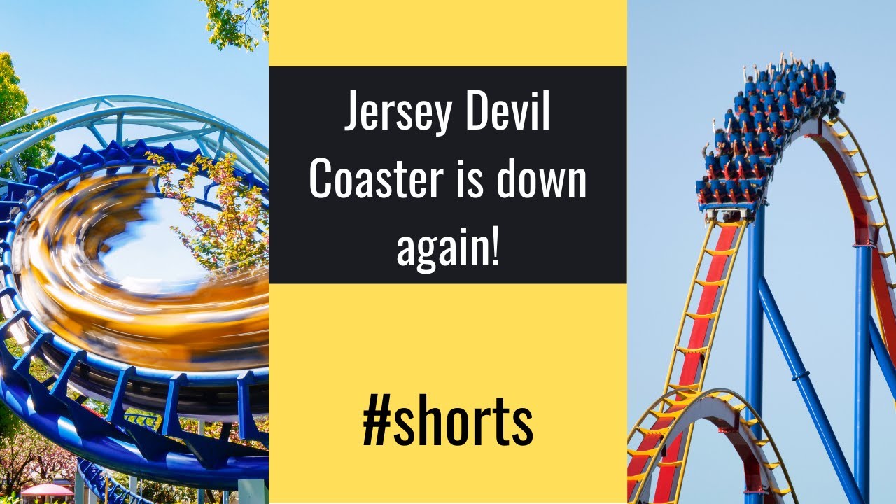 Jersey Devil Coaster is down again! Six Flags Great Adventure RMC Coaster Temporarily Closed