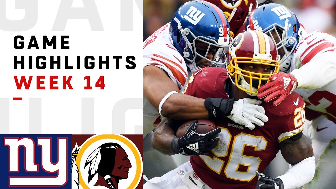 Giants vs. Redskins Week 14 Highlights | NFL 2018