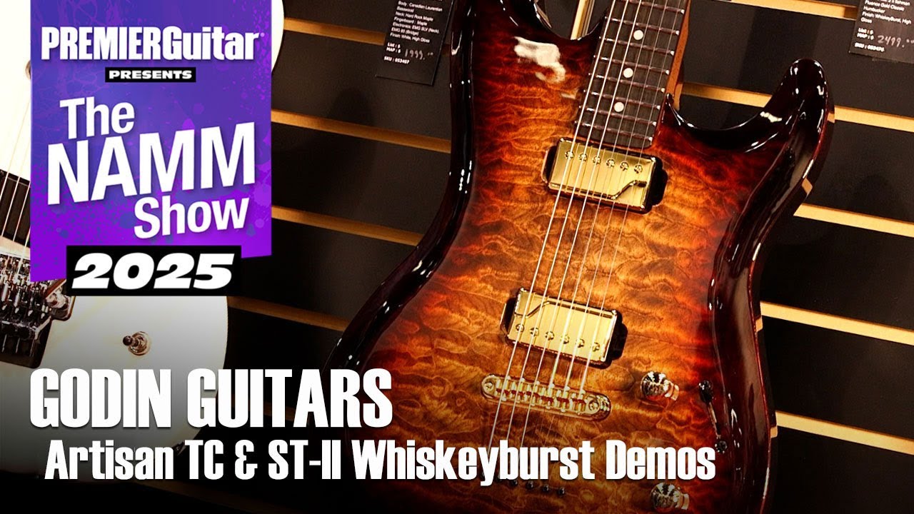 Godin Guitars Artistan TC & ST II Whiskeyburst Demos | NAMM 2025