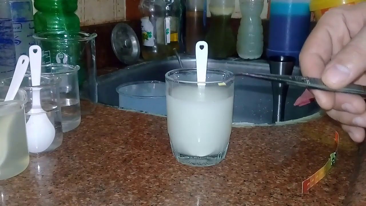 معادلة الحموضة العالية في الصابون الطبيعي . Equation of high acidity in natural soap