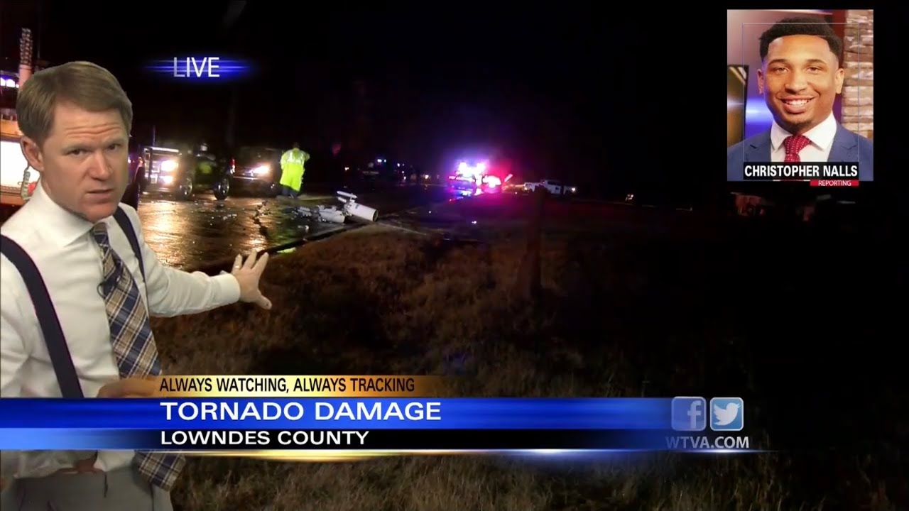 WTVA Tornado Coverage - Columbus-Steens-Caledonia EF2 Tornado - 11/29/22
