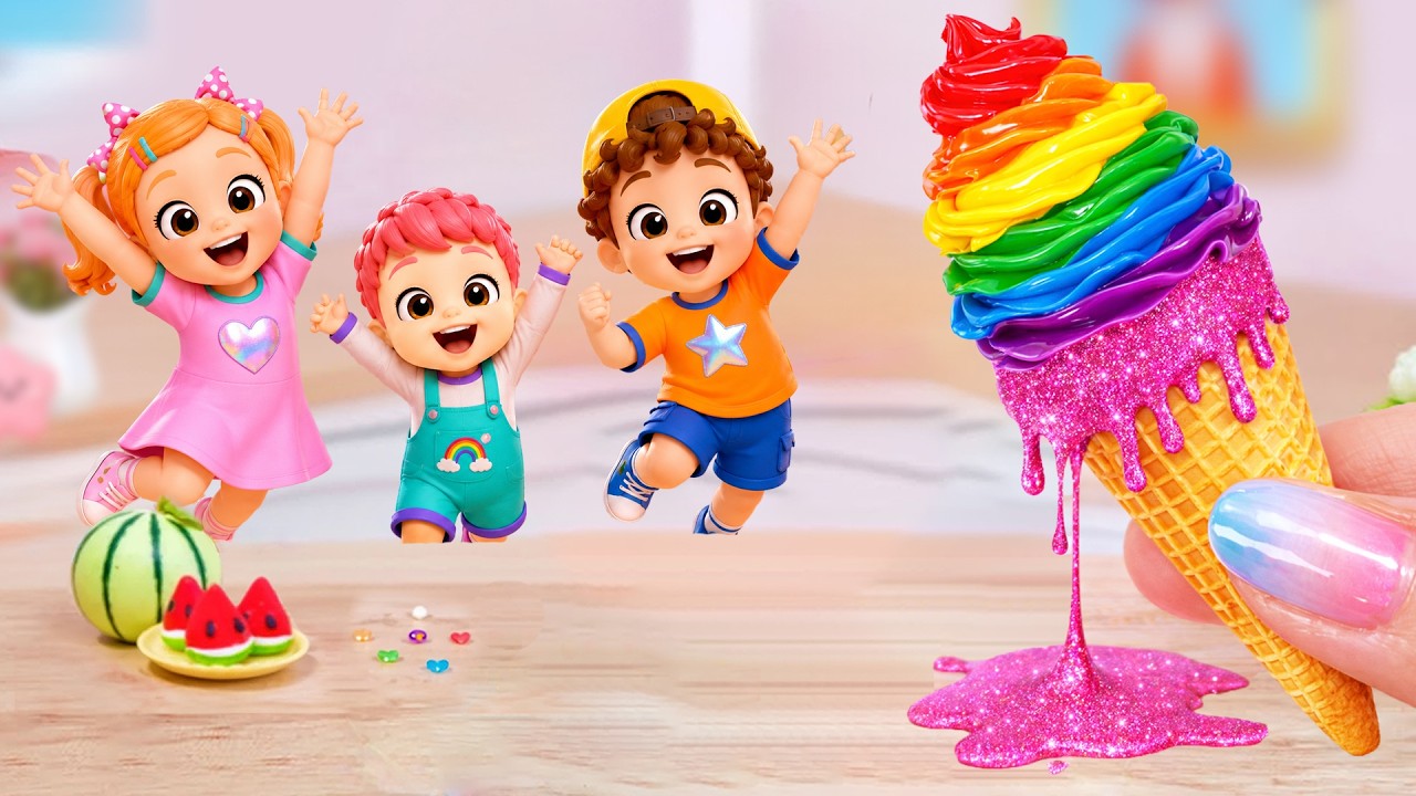 Amazing Rainbow Ice Cream 🍦🌈 How To Make Mini Rainbow Ice Cream Decorating Ideas ✨ Sweet Cake Master