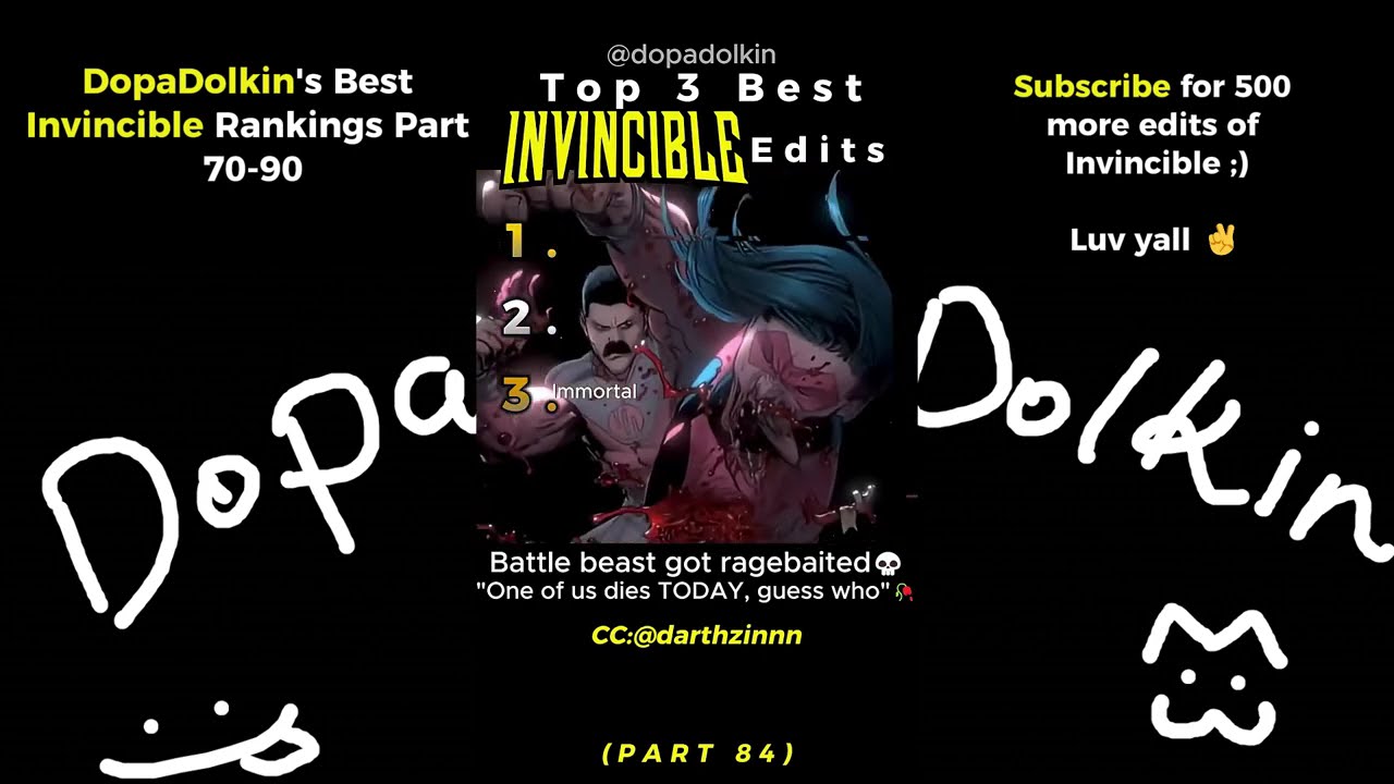 Ranking the Best Invincible Edits COMPILATION (Part 70-90)
