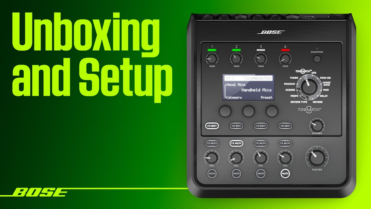 Bose T4S ToneMatch Mixer &ndash; Unboxing and Setup