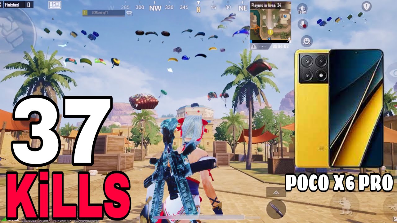 POCO X6 PRO BEST AGGRESSIVE GAMEPLAY 37 KILLS | Solo vs Squad  BGMI / PUBG Mobile 90 fps Gameplay