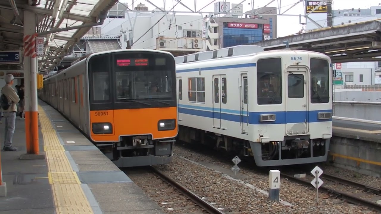 東武 8576F 返却回送/西新井→北春日部車庫 西新井２番線発車 2025/4/12