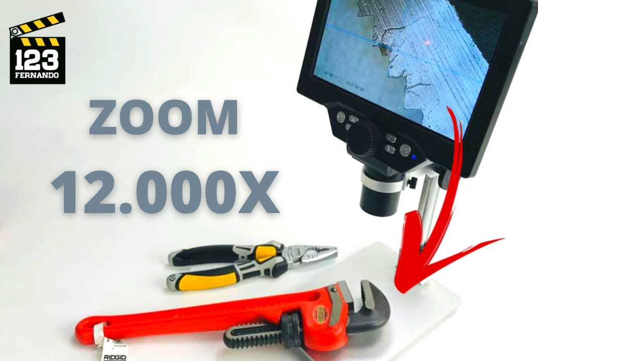 ANALISANDO FERRAMENTAS COM O MICROSCÓPIO DIGITAL MUSTOOL G1200 DA BANGGOOD.