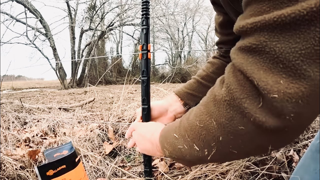 Installing Gallagher’s Insulated Line Post / Fence for cattle and pigs