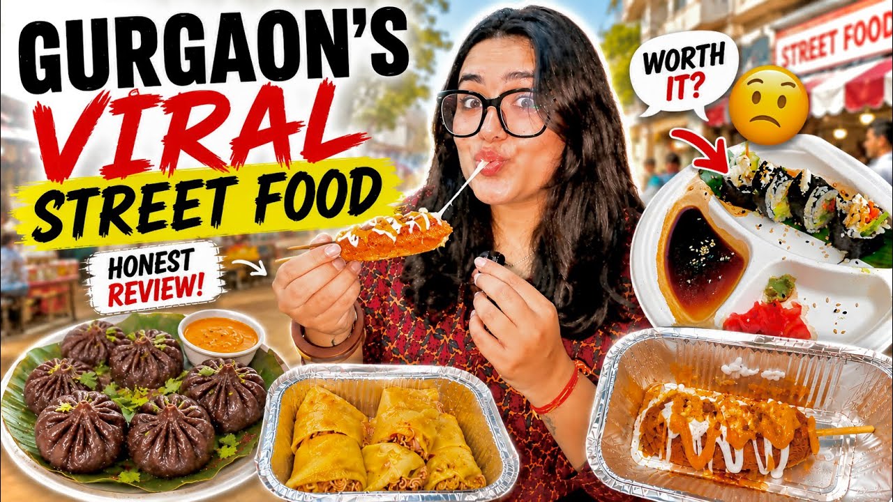 Tried Gurgaon&rsquo;s Most VIRAL Street Food!🤯 WORTH IT OR OVERHYPED?? Here&rsquo;s my Honest Review 