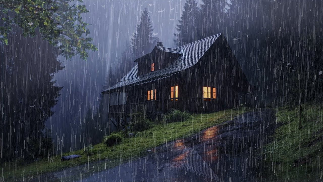 Rain Sounds for Sleeping 24 Hours – Cozy Long Rainstorm for Restful Sleep
