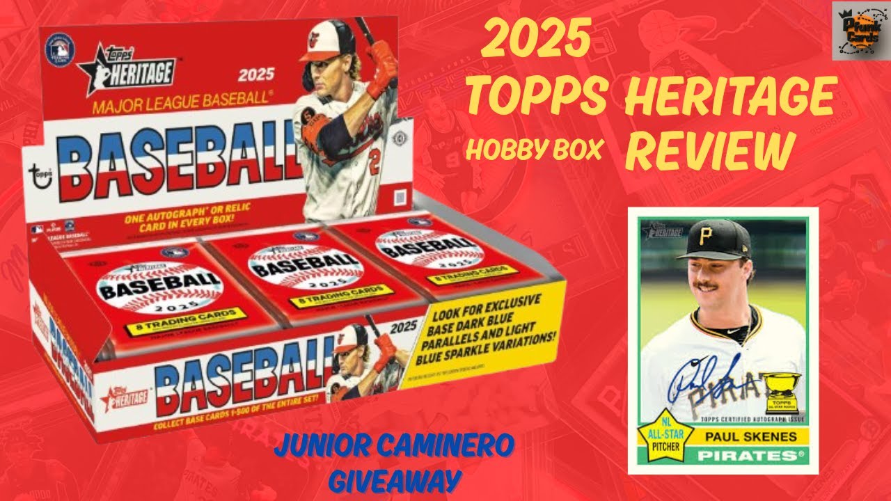 2025 Topps Heritage Hobby Box Review! 💥 How To Spot Variations + Huge Hits & JR. Caminero Giveaway!