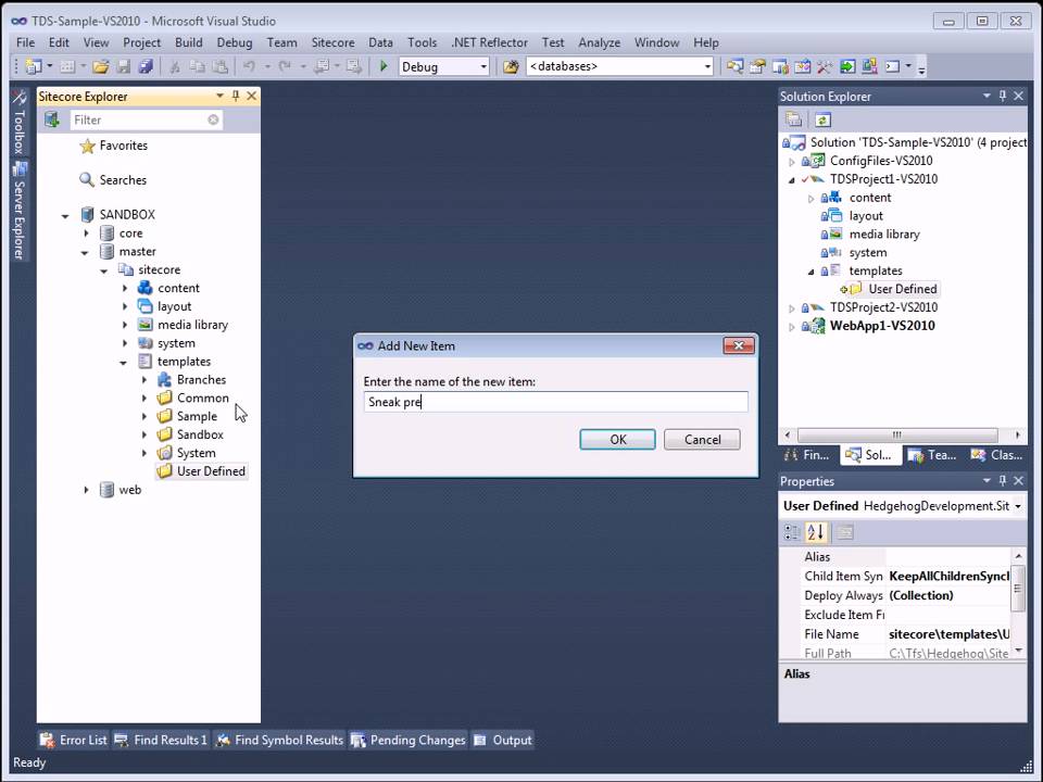Team Development for Sitecore 3.0 with Sitecore Rocks - Sneak Peak