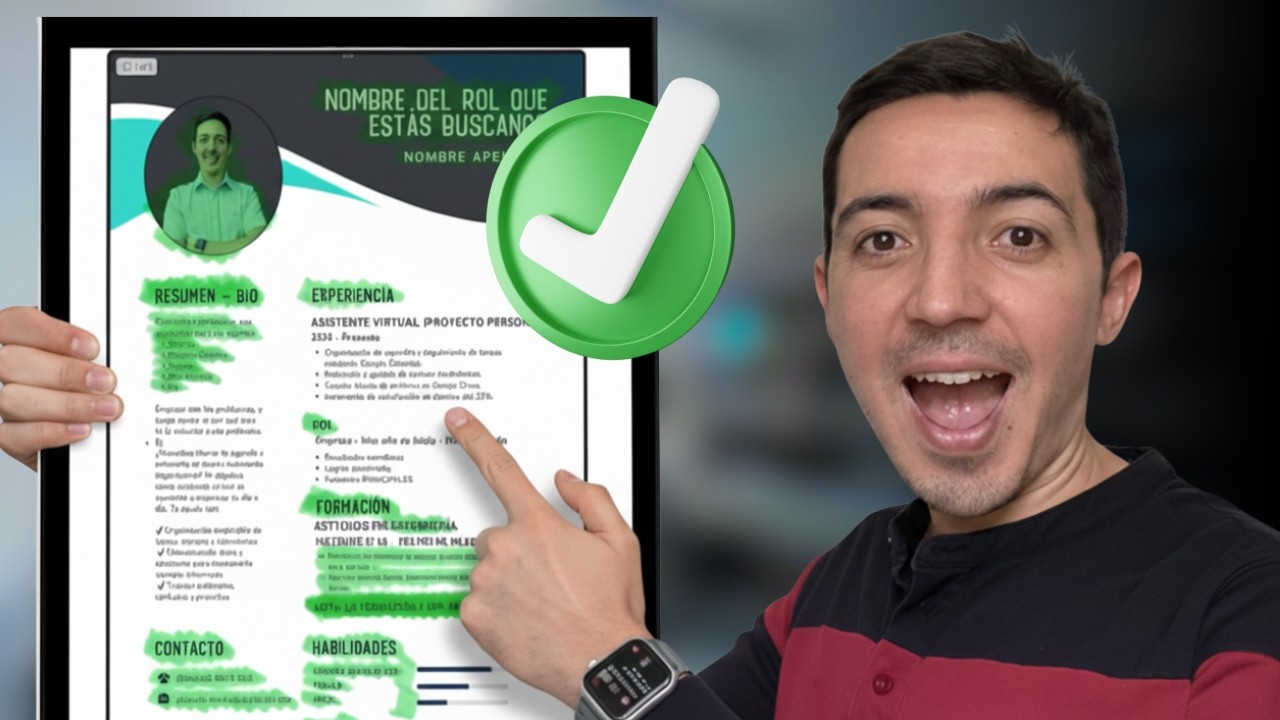 COPIA este CURRICULUM y gana en DÓLARES si tienes +40 años