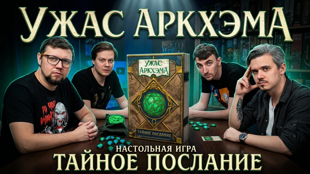 УЖАС АРКХЭМА: ТАЙНОЕ ПОСЛАНИЕ 🕯️👁️ играем в настольную игру, отзывы, обзор, летсплей