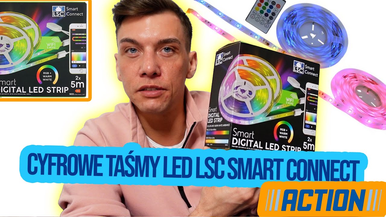 💡TEST Cyfrowej taśmy LED LSC Smart Connect Z ACTION 💡