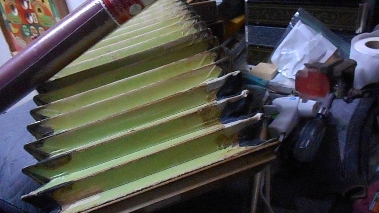 Hohner Pre Pokerwork Accodion Restoration Repair Part 2 - Bellows Paper