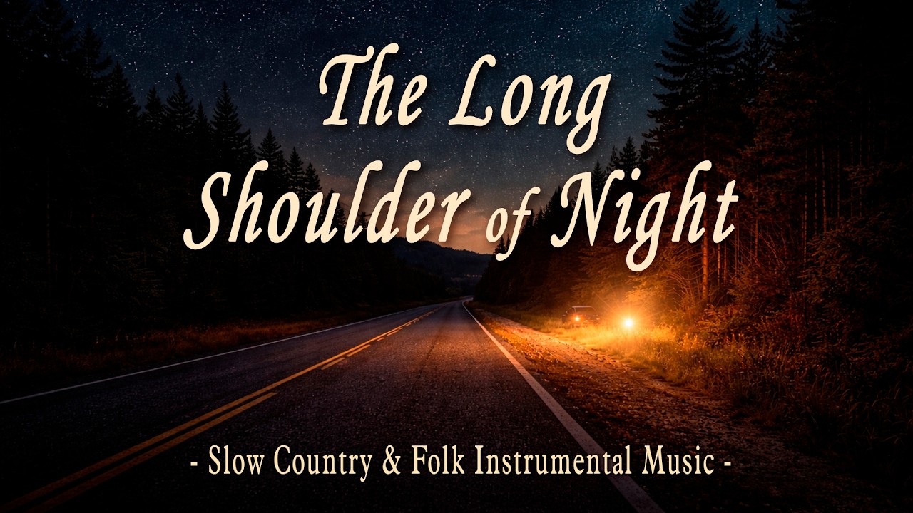 The Long Shoulder of Night | Slow Country & Folk Instrumental Music (1 Hour)