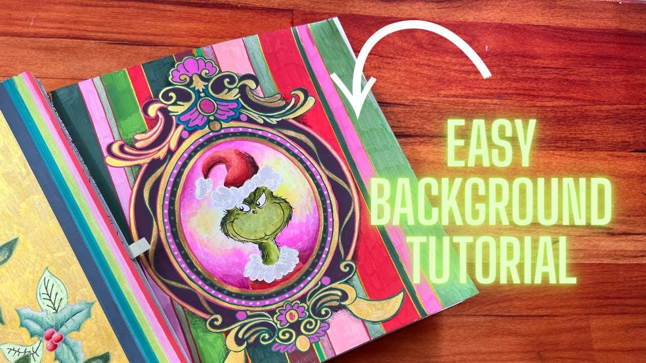 Easy Coloring Background Tutorial: Stripes ! 
