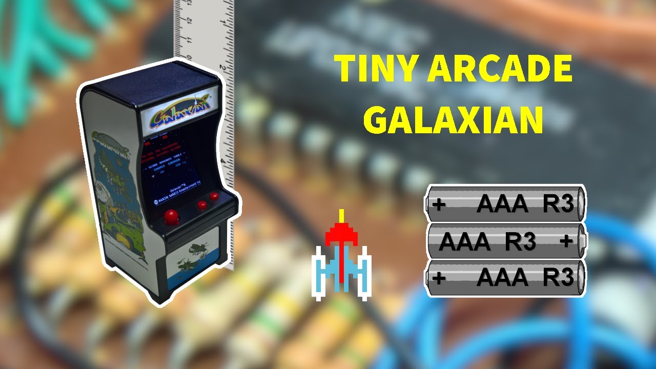 ✈ GALAXIAN arcade más pequeña, tiny arcade super impulse ✈ MA0062