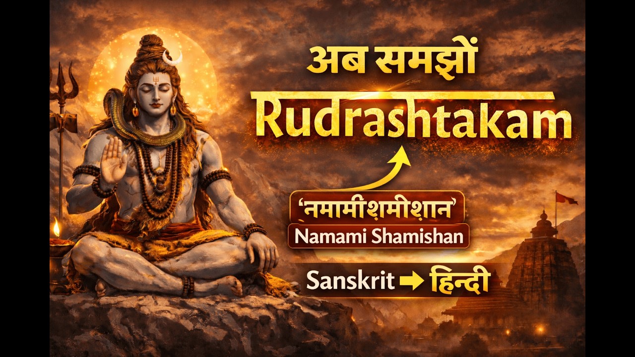 Rudrashtakam (Hindi Version) | Namami Shamishan | Original Sanskrit Stotram Meaning