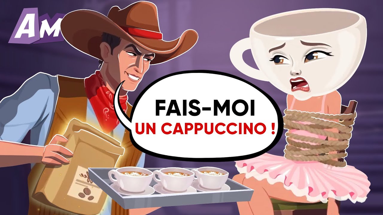 La femme vivait avec une tasse sur la tête