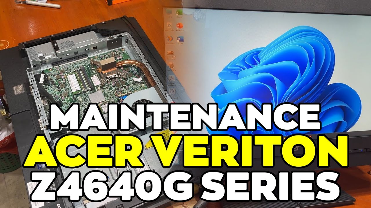 Replacing Battery CMOS & Replacing Thermal Paste Acer Veriton Z4640G-C Series