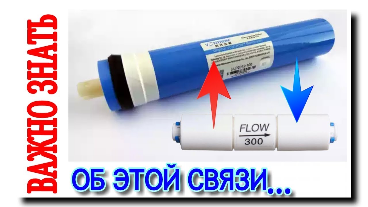 ОГРАНИЧИТЕЛЬ ПОТОКА И ОСМОТИЧЕСКАЯ МЕМБРАНА | КАК ОН ВЛИЯЕТ НА TDS ВОДЫ?