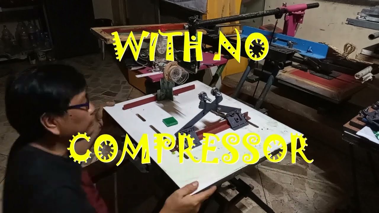 PET BOTTLE SCREEN PRINTING WITHOUT COMPRESSOR