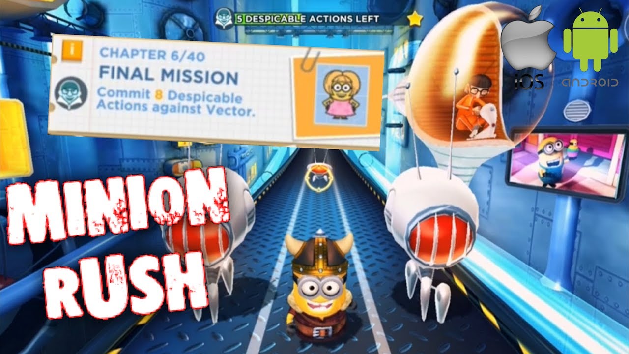 Minion Rush - Commit 8 Despicable Actions against Vector.