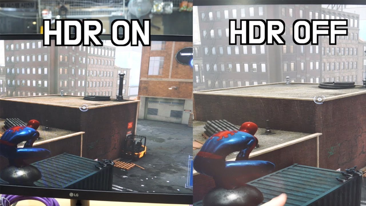 HDR 모니터를 비교해 보았습니다