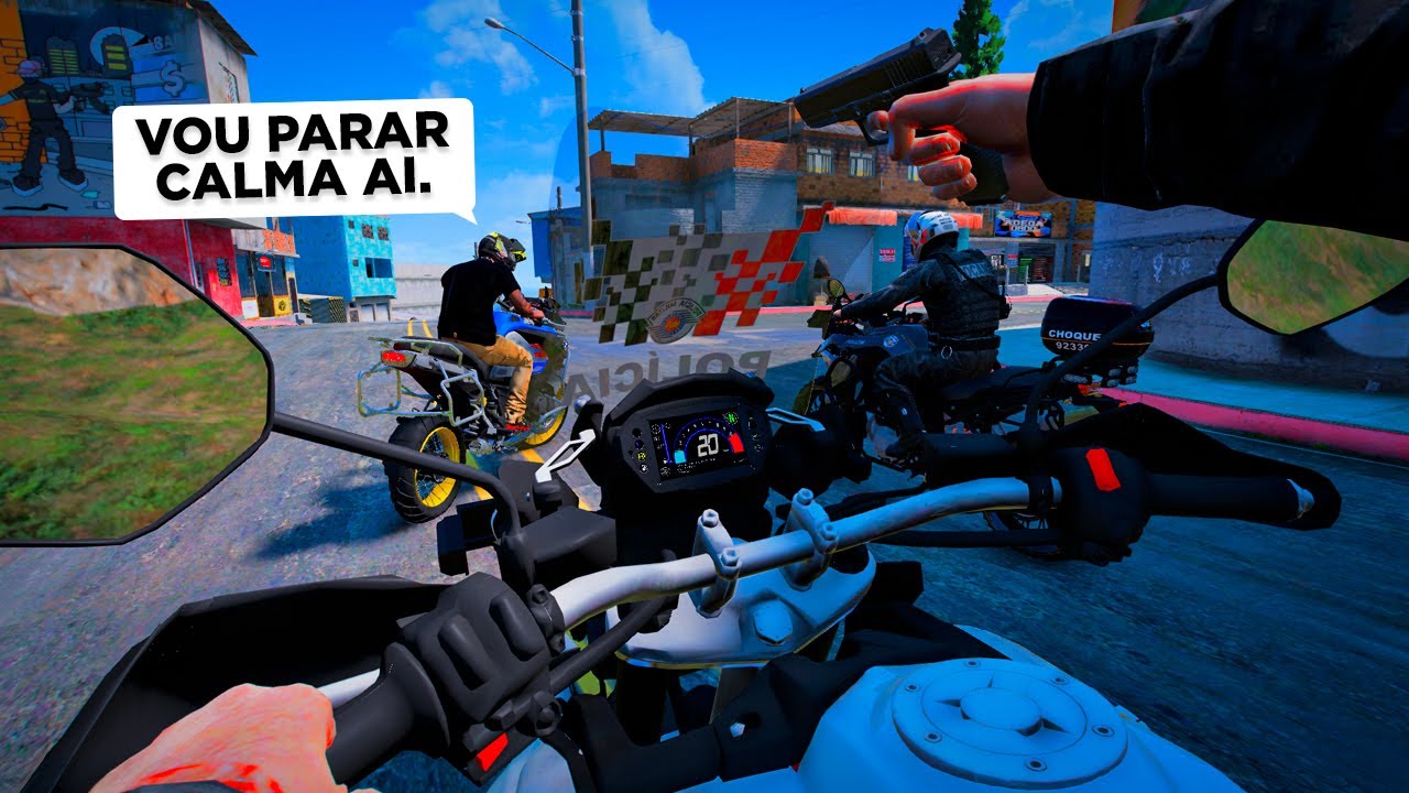 FAISCA NA FUGA ALUCINANTE DE BMW R1250 - GTA 5 MODS