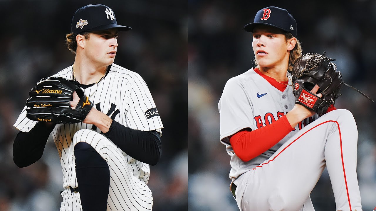 FULL 1st INNING: Yankees and Red Sox both start rookies with less than 15 career starts in Game 3!
