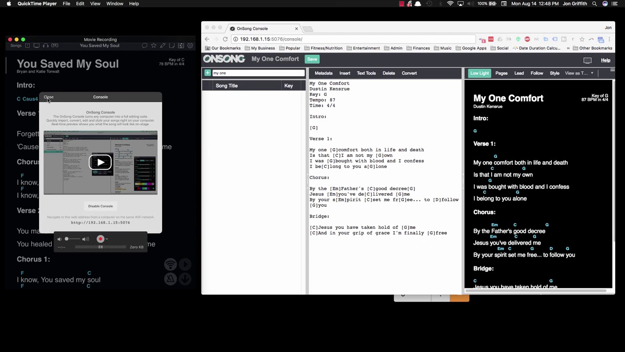 OnSong Console Beginner Tutorial